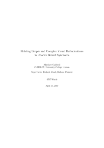 Relating Simple and Complex Visual Hallucinations in Charles Bonnet Syndrome
