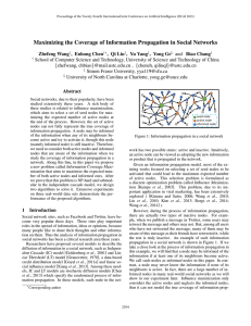 Maximizing the Coverage of Information Propagation in Social Networks