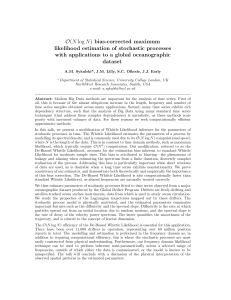 O(N log N) bias-corrected maximum likelihood estimation of stochastic processes