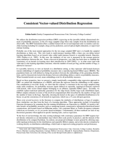 Consistent Vector-valued Distribution Regression