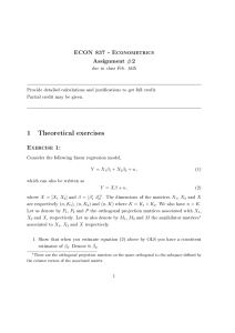 ECON 837 - Econometrics Assignment #2
