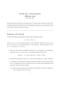 ECON 837 - Econometrics Midterm exam