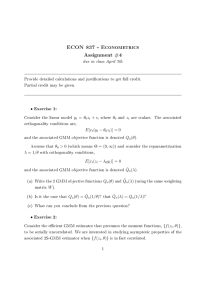 ECON 837 - Econometrics Assignment #4