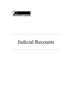 Judicial Recounts
