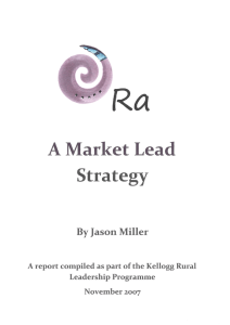 A Marl&lt;et Lead Strategy Jason Miller By