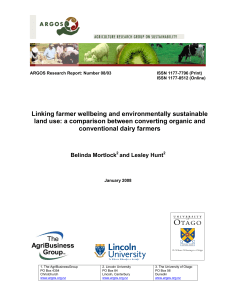 Linking farmer wellbeing and environmentally sustainable