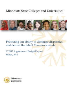 Minnesota State Colleges and Universities  Protecting our ability to eliminate disparities
