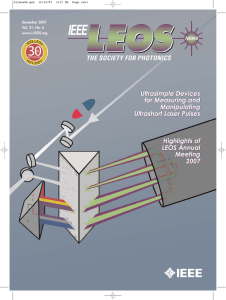 IEEE THE SOCIETY FOR PHOTONICS