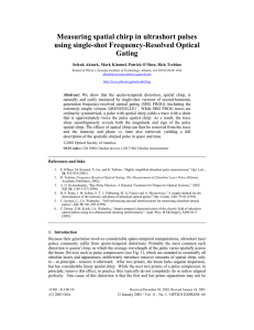 Measuring spatial chirp in ultrashort pulses using single-shot Frequency-Resolved Optical Gating