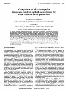 Comparison of ultrashort-pulse frequency-resolved-optical-gating traces for three  common beam geometries