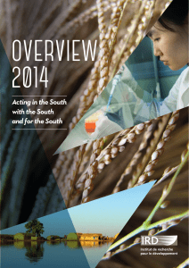 OVERVIEW 2014 Acting in the South with the South