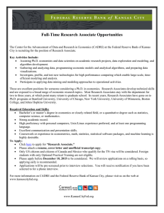 Full-Time Research Associate Opportunities