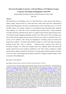 The Great Pyramids of America: A Revised History of US... Corporate Ownership and Regulation, 1930-1950