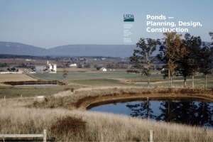 Ponds — Planning, Design, Construction