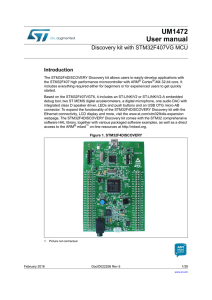 UM1472 User manual Discovery kit with STM32F407VG MCU Introduction