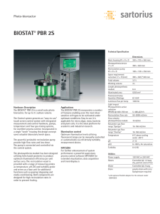 BIOSTAT PBR 2S ® Photo-bioreactor
