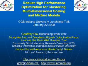 Robust High Performance Optimization for Clustering, Multi-Dimensional Scaling and Mixture Models