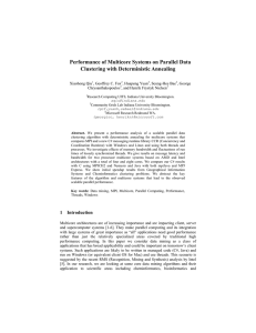 Performance of Multicore Systems on Parallel Data Clustering with Deterministic Annealing