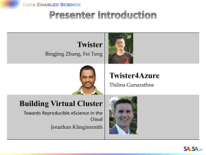 Twister Twister4Azure Building Virtual Cluster