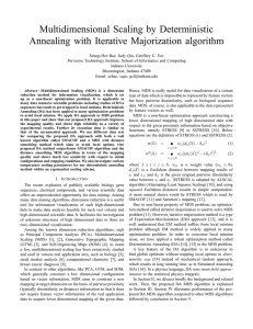 Multidimensional Scaling by Deterministic Annealing with Iterative Majorization algorithm