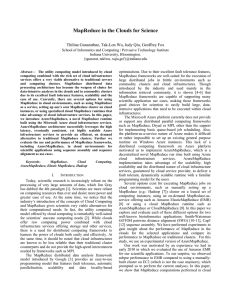 MapReduce in the Clouds for Science