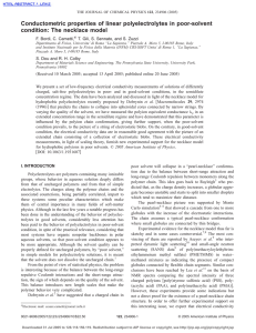 Conductometric properties of linear polyelectrolytes in poor-solvent condition: The necklace model