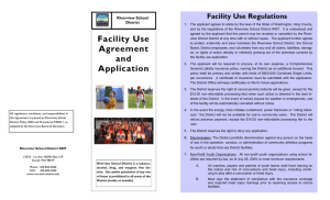 Facility Use Regulations Riverview School District
