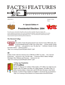 Presidential Election: 2004 i Special Edition