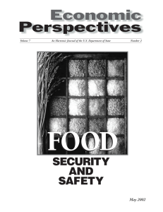 FOOD Economic Perspectives SECURITY