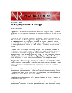 Finding empowerment in letting go August 17, 2006