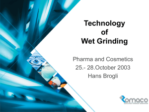 Technology of Wet Grinding FK