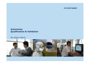 Autoclaves Qualification &amp; Validation By Holger Fabritz