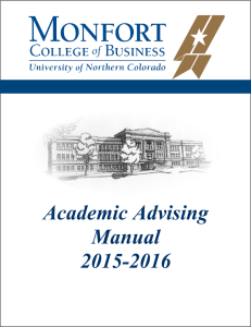 Academic Advising Manual 2015-2016