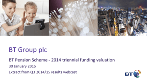 BT Group plc BT Pension Scheme - 2014 triennial funding valuation