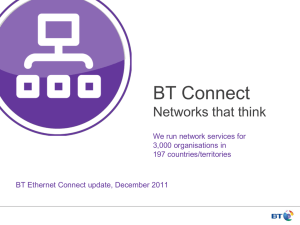 BT Connect Networks that think