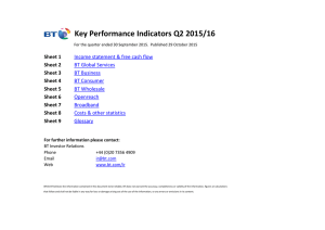 Key Performance Indicators Q2 2015/16