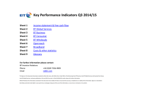 Key Performance Indicators Q3 2014/15