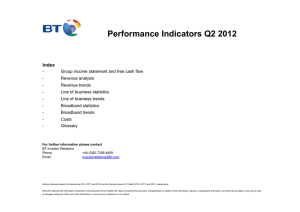 Performance Indicators Q2 2012 Index