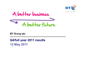 Q4/full year 2011 results 12 M 2011 12 May 2011