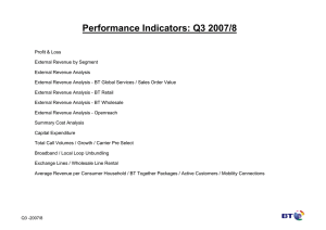 Performance Indicators: Q3 2007/8