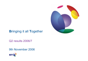 B Q2 results 2006/7 9th November 2006