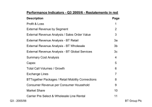 Performance Indicators - Q3 2005/6 - Restatements in red