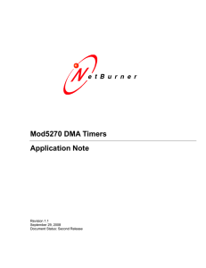 Mod5270 DMA Timers Application Note