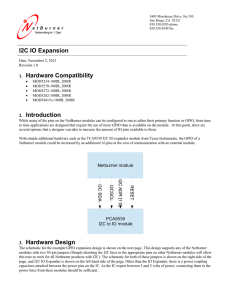 I2C IO Expansion Hardware Compatibility 1.