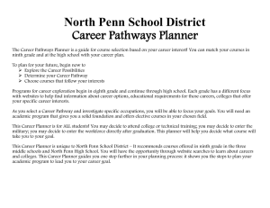 North Penn School District Career Pathways Planner