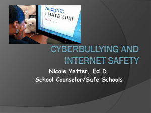 Nicole Yetter, Ed.D. School Counselor/Safe Schools