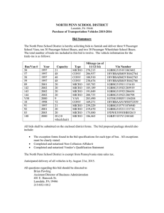 NORTH PENN SCHOOL DISTRICT Bid Summary