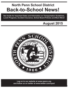 Back-to-School News! North Penn School District