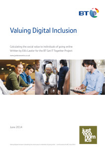 Valuing Digital Inclusion