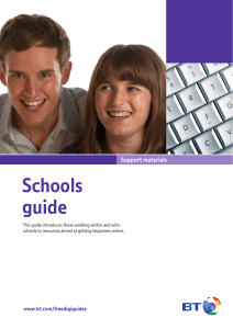 Schools guide Support materials